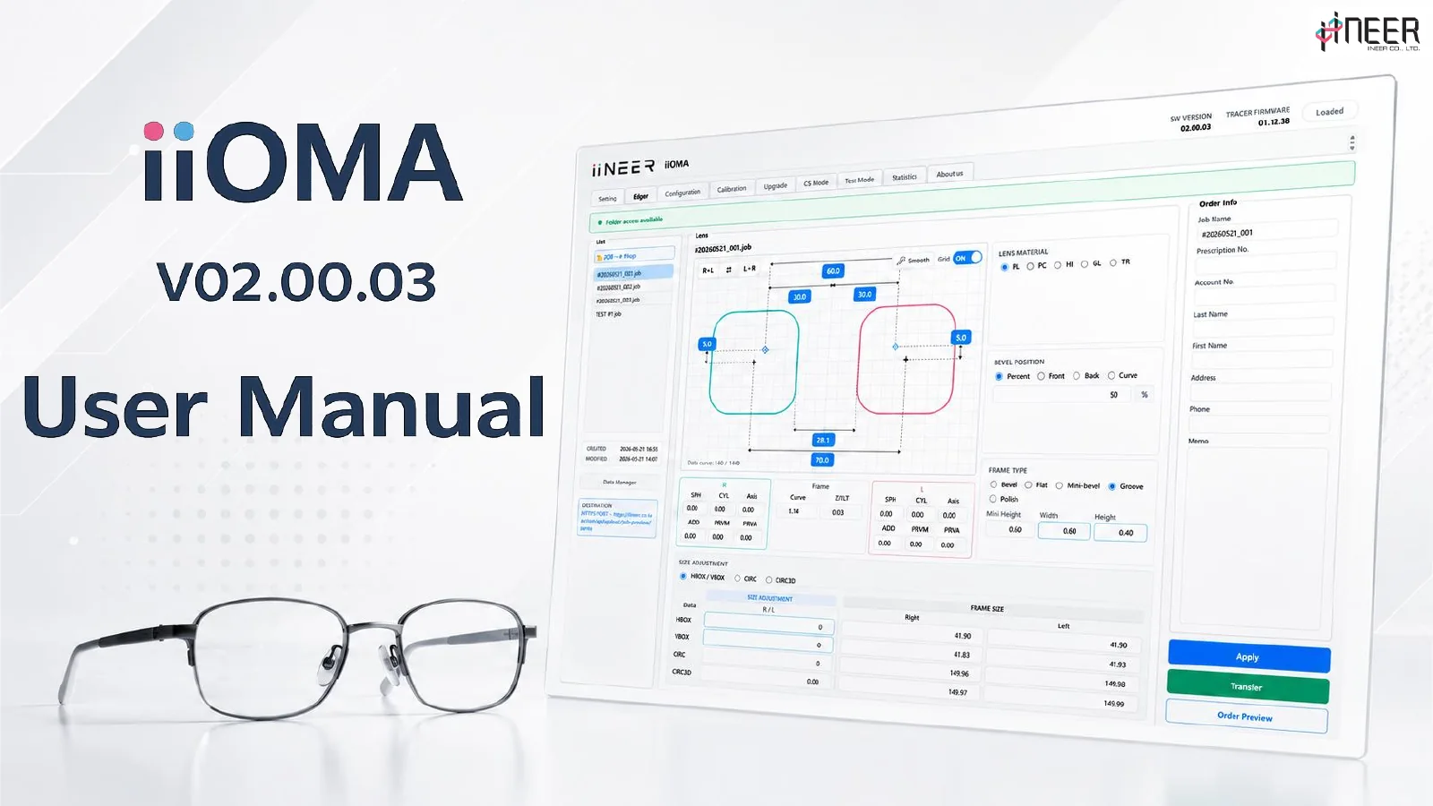 iiOMA OMA job editor and communication software